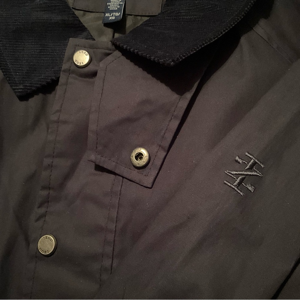 NWT Izod XL Waxed Cotton Jacket Field Jacket Barn Jacket Winter - Picture 8 of 12